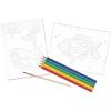 imageFaberCastell Watercolor Paint Set with Brush 12 Washable Watercolors for Kids Toddler Art Supplies ampamp Painting Set Arts and Crafts for Kids Ages 34Watercolor Pencil Resist Kit