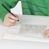 imageFaberCastell Watercolor Paper Pad  9x12 Inches 15 Sheets  Cold Pressed Water Color Sketchbook 140 lb300 GSM9 x 12