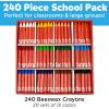 imageFaberCastell World Colors Beeswax Crayons  15 Count 9 Traditional and 6 Skin Color Crayons  Multicultural Crayons for Kids240 Count School Pack