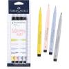 imageFaberCastell Pitt Artist Pen Hand Lettering Set  4 Modern Calligraphy and Lettering Markers In Assorted Nibs Black and Red ColorsPastels