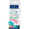 imageFaberCastell Pitt Artist Pen Hand Lettering Set  6 Modern Calligraphy and Lettering Markers in Assorted Nibs and Colors Be BoldBrights 6 Count