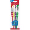 imageFaberCastell Soft Grip Paint Brush Set  Kids Paint Brushes  4 Assorted Paintbrushes for Watercolor and Tempera Paint F1816004 Soft Grip Brushes