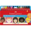 imageFaberCastell World Colors Beeswax Crayons  15 Count 9 Traditional and 6 Skin Color Crayons  Multicultural Crayons for Kids15 Count Multicultural