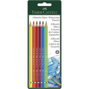 imageFaberCastell Albrecht Durer Watercolor Pencils Set of 6 Colors  Professional Art Supplies Quality Water Colored Pencils for Artists