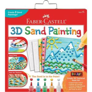 imageFaberCastell Do Art Paint Pour Studio  No Mix Acrylic Paint Pouring Set for Kids  Makes 6 Fluid Art Projects Multi FC143423D Sand Painting