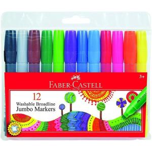imageFaberCastell DuoTip Washable Markers  24 Markers 48 Colors12 Jumbo Markers