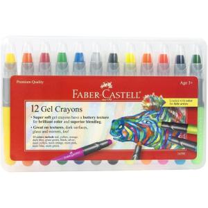 imageFaberCastell Gel Crayons  12 Vibrant Colors in Durable Storage Case12 Original Colors