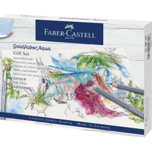 imageFaberCastell Goldfaber Aqua Watercolor Gift Set  Watercolor Pencils for Adults Includes Watercolor Paper and Accessories1 Count Pack of 1