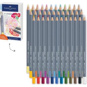 imageFaberCastell Goldfaber Aqua Watercolor Gift Set  Watercolor Pencils for Adults Includes Watercolor Paper and Accessories1 Count Pack of 36