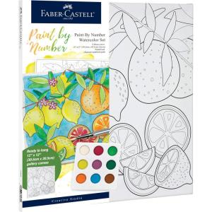 imageFaberCastell Paint by Number Watercolor Produce  Paint Night Kit for Adults  Easy Paint by NumberProduce