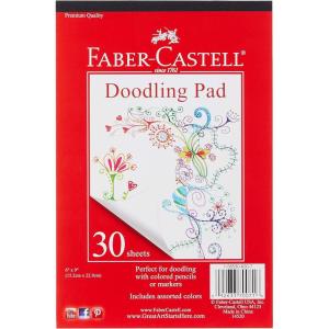 imageFaberCastell Watercolor Paper Pad  9x12 Inches 15 Sheets  Cold Pressed Water Color Sketchbook 140 lb300 GSM6 x 9