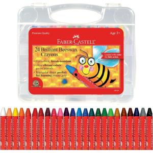 imageFaberCastell World Colors Beeswax Crayons  15 Count 9 Traditional and 6 Skin Color Crayons  Multicultural Crayons for Kids24 Count