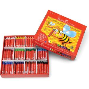 imageFaberCastell World Colors Beeswax Crayons  15 Count 9 Traditional and 6 Skin Color Crayons  Multicultural Crayons for Kids240 Count School Pack