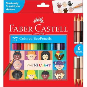 imageFaberCastell World Colors Ecopencils 27 Count  Diverse Skin Tone Colored Pencils For Kids27 Count