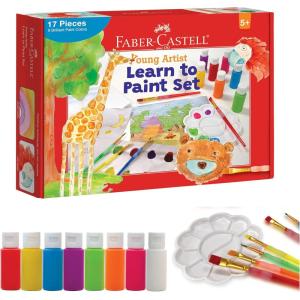 imageFaberCastell Young Artist Texture Painting  Painting Set for Kids Ages 5 Toddler Art Supplies Packaging May VaryLearn to Paint