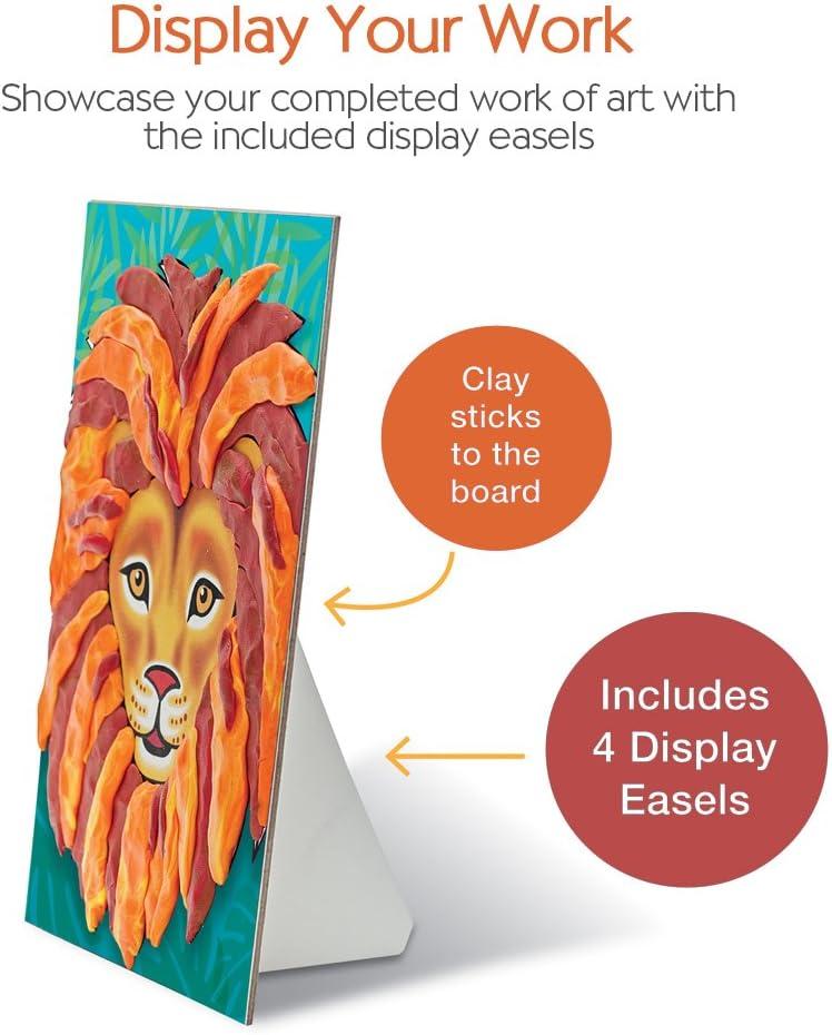 imageFaberCastell World Colors Modeling Clay  Modeling Clay for Kids  Sensory PlayColoring with Clay Jungle Animals
