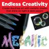 imageFaberCastell Black Edition Colored Pencils Metallic 1 Count Pack of 12