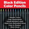 imageFaberCastell Black Edition Colored Pencils Metallic 1 Count Pack of 12