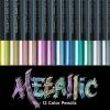 imageFaberCastell Black Edition Colored Pencils Metallic 1 Count Pack of 12