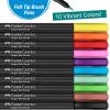 imageFaberCastell Black Edition Felt Tip Pen with Soft Brush Nib 10 Colors  Brush Tip Markers for Adult Coloring Lettering and Drawing Calligraphy Brush Pen for Artists