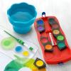 imageFaberCastell Clic ampamp Go Portable Paint Water Cup with Brush Holder Turquoise  Collapsible Paint Brush Cleaner Rinse Cup Travel Friendly Painting Accessories1 Count Pack of 1