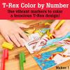imageFaberCastell Color by Number Foil Fun  TRex  Color and Display 1 Dinosaur Color by Number BoardTRex