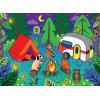imageFaberCastell Color by Number Puzzle Camping  100 Pieces DIY Coloring Puzzle Set for Kids Ages 6Camping