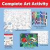 imageFaberCastell Color by Number Puzzle Camping  100 Pieces DIY Coloring Puzzle Set for Kids Ages 6Camping