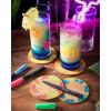 imageFaberCastell Creative Markers 6 Neon Colors MultiSurface Paint Pen Markers Neon Fluorescent Colors Glows Under Black Light