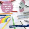 imageFaberCastell Grip Trio Pencil Sharpener Rose ShadowsRose Shadows