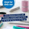 imageFaberCastell Grip Trio Pencil Sharpener Rose ShadowsRose Shadows