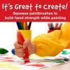 imageFaberCastell Little Creatives Jumbo Squeezing Paint Brushes 6 Colors Paint Sticks for Kids Washable Toddler Art Supplies Non Toxic Paint and Brush in One Kids Crafts Age 3 to 5