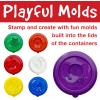 imageFaberCastell Little Creatives Super Soft Modeling Dough  12 Colors Classic ampamp Neon  Sculpting Tools Learn ampamp Play Non Toxic Playdough Kit for Toddlers Preschool Ages 3