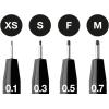 imageFaberCastell Pitt Artist Pen 167115 India Ink Pens Pack of 4 M F S XS Blackblack