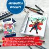 imageFaberCastell Pitt Artist Pen Black Manga Drawing Kit  4 Count Assorted Nibs  Anime and Manga Drawing Kit4 Manga Black B F S and XS Nibs