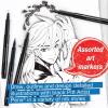 imageFaberCastell Pitt Artist Pen Black Manga Drawing Kit  4 Count Assorted Nibs  Anime and Manga Drawing Kit4 Manga Black B F S and XS Nibs