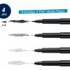 imageFaberCastell Pitt Artist Pen Black Manga Drawing Kit  4 Count Assorted Nibs  Anime and Manga Drawing Kit4 Manga Black B F S and XS Nibs