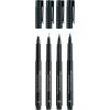 imageFaberCastell Pitt Artist Pen Black Manga Drawing Kit  4 Count Assorted Nibs  Anime and Manga Drawing Kit4 Manga Black SC  SC  M and XS Nibs