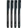 imageFaberCastell Pitt Artist Pen Black Manga Drawing Kit  4 Count Assorted Nibs  Anime and Manga Drawing Kit4 Manga Black SC  SC  M and XS Nibs
