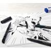 imageFaberCastell Pitt Artist Pen Black Manga Drawing Kit  4 Count Assorted Nibs  Anime and Manga Drawing Kitartistic