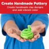 imageFaberCastell Pottery Studio  Complete Pottery Wheel and Painting Kit for Beginners 3 lbs of Sculpting Clay and Tools Ages 8Pottery Clay Refill