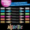 imageFaberCastell Shake ampamp Paint Markers Neon  4 Count Dual Tip Acrylic Paint Pens  Art Markers for Fabric Painting Drawing ampamp Art Supplies Graffiti MarkersMetallic