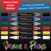 imageFaberCastell Shake ampamp Paint Markers Neon  4 Count Dual Tip Acrylic Paint Pens  Art Markers for Fabric Painting Drawing ampamp Art Supplies Graffiti MarkersClassic