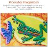 imageFaberCastell World Colors Modeling Clay  Modeling Clay for Kids  Sensory PlayColoring with Clay Jungle Animals