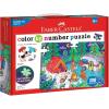 imageFaberCastell Color by Number Puzzle Camping  100 Pieces DIY Coloring Puzzle Set for Kids Ages 6Camping