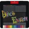imageFaberCastell Colouring Pencils Black Edition tin of 24 tin of 1224 Count Pack of 1