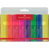 imageFaberCastell Fluorescent Highlighter Set  8 Chisel Tip Highlighter Pens in Assorted Neon Colors1 Count Pack of 8