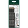 imageFaberCastell Graphite Aquarelle 5 Grades Pencils with Brush