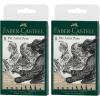 imageFaberCastell PITT Artist Pen India Ink Pen  wallet of 8  colour 199 black  XXS S F M B C 15 Fude Hard 1671588 Count Pack of 2