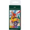 imageFaberCastell Pitt Artist Pen Black ampamp Grey B F 15 FM 167171 Ink Pen Pack of 8Pocket